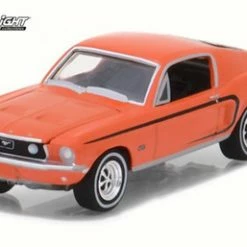 1968 Ford Mustang GT, Madagascar Orange - Greenlight 13190A/48 - 1/64 Scale Diecast Model Toy Car