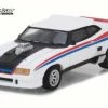 1973 Ford Falcon XB Custom, White W/ Stripes - Greenlight 13190E/48 - 1/64 Scale Diecast Car