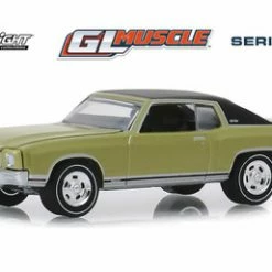 1971 Chevy Monte Carlo SS 454 Hardtop, Cottonwood Green - Greenlight 13250D/48 - 1/64 Diecast Car