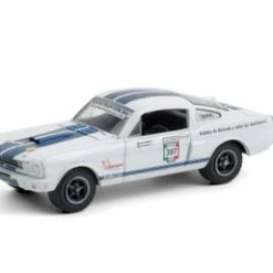 1965 Ford Mustang Shelby GT350 #397 "Palmyra Motorsport" (Rally Mexico 2011), White With Blue Stripes - Greenlight 13280/48 - 1/64 Scale Diecast Model Toy Car