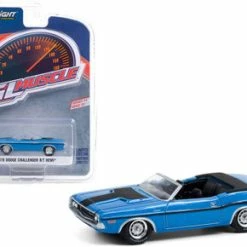 1970 Dodge Challenger R/T HEMI Convertible, B5 Blue - Greenlight 13290B/48 - 1/64 Scale Diecast Car