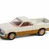 1980 Chevy El Camino SS Super Sport, White And Gold - Greenlight 13310C - 1/64 Scale Diecast Car