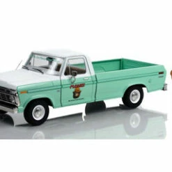 1975 Ford F-100 W/ Smokey Bear Figure, Green - Greenlight 13636 - 1/18 Scale Diecast Car