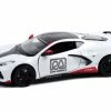 2020 Chevy Corvette C8 Stingray - Road America, White - Greenlight 18259 - 1/24 Scale Diecast Car