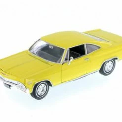 1965 Chevy Impala, Muscle Yellow - Welly 22417WYL - 1/24 Scale Diecast Model Toy Car