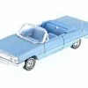 1963 Chevy Impala Convertible, Pastel Blue - Welly 22434WBU - 1/24 Scale Diecast Model Toy Car