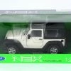 2007 Jeep Wrangler Rubicon Hard Top, Cream- Welly 22489HW-WH - 1/24 Scale Diecast Model Toy Car