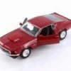 1969 Ford Mustang Boss 429 Hardtop, Red - Welly 24067/4D - 1/24 Scale Diecast Model Toy Car
