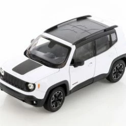 Jeep Renegade Trailhawk, White - Welly 24071/4D - 1/24 Scale Diecast Model Toy Car