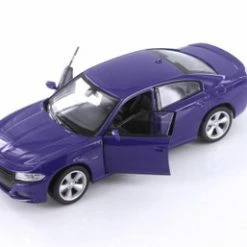 2016 Dodge Charger R/T Hardtop, Purple - Welly 24079WPR - 1/24 Scale Diecast Model Toy Car