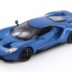 2017 Ford GT, Blue - Welly 24082WBU - 1/24 Scale Diecast Model Toy Car