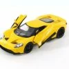 2017 Ford GT, Yellow - Welly 24082WYL - 1/24 Scale Diecast Model Toy Car