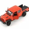 2020 Jeep Gladiator Pickup Truck, Orange - Welly 24103WOR - 1/27 Scale Diecast Model Toy Car