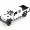 2020 Jeep Gladiator Pickup Truck, White - Welly 24103WWT - 1/27 Scale Diecast Model Toy Car