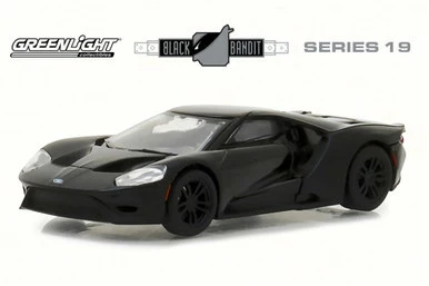 2017 Ford GT, Black - Greenlight 27950F/48 - 1/64 Scale Diecast Model Toy Car