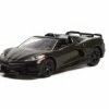 2021 Chevy Corvette C8 Stingray Convertible, Black - Greenlight 28090D/48 - 1/64 Scale Diecast Car