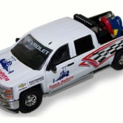 2015 Chevy Silverado Pickup Truck W/ Safety Equipment, White - Greenlight 29874 - 1/64 Scale Diecast Model Toy Car