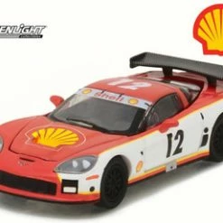 Shell Oil 2009 Chevy Corvette CR6, Orange W/White - Greenlight 29907 - 1/64 Scale Diecast Car