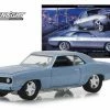 1969 Chevy Camaro, Steel Blue - Greenlight 29976/48 - 1/64 Scale Diecast Model Toy Car