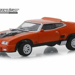 1973 Ford Falcon XB Custom, Orange W/Black Stripes - Greenlight 30041 - 1/64 Scale Diecast Car