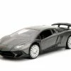 Jada Toys 2017 Lamborghini Aventador Hard Top, Gray - Jada 30109WA1 - 1/32 Scale Diecast Model Toy Car