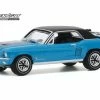 ModelToyCars 1967 Ford Mustang Coupe Ski Country Special, Vail Blue - Greenlight 30171/48 - 1/64 Diecast Car