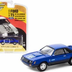 ModelToyCars 1979 Ford Cobra T5, Blue Glow - Greenlight 30205/48 - 1/64 Scale Diecast Model Toy Car