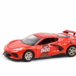 Official Pace Car - 104th Running Of The Indianapolis 500 2020 Chevy Corvette C8 Stingray, Red - Greenlight 30227/48 - 1/64 Scale Diecast Model Toy Car