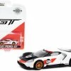 2021 Ford GT #98, White - Greenlight 30244/48 - 1/64 Scale Diecast Model Toy Car