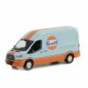 Greenlight 2019 Ford Transit High Roof Gulf Oil 30260/48 1/64 Scale Diecast Model Toy Car