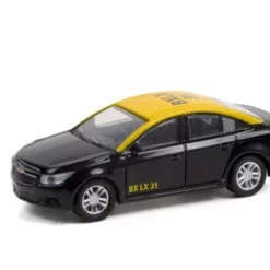 Greenlight 2013 Chevy Cruze Taxi -Santiago, Chileand Yellow - 30282/48 - 1/64 Scale Diecast Model Toy Car