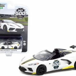 105th Indy 500 2021 Chevy Corvette C8 Stingray Pace Car, Greenlight 30291 - 1/64 Scale Diecast Car
