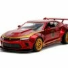 Jada Toys 2016 Chevy Camaro SS Hard Top, Iron Man - Jada 30298 - 1/32 Scale Diecast Model Toy Car