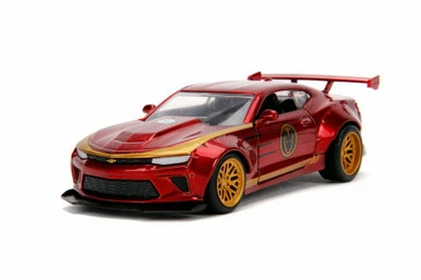 Jada Toys 2016 Chevy Camaro SS Hard Top, Iron Man - Jada 30298 - 1/32 Scale Diecast Model Toy Car