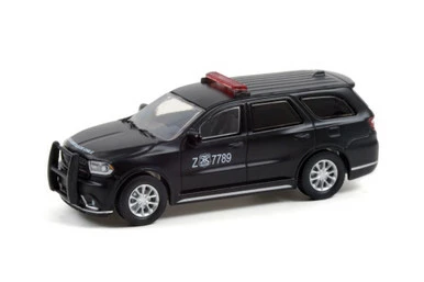 Carabineros De Chile 2018 Dodge Durango Police - Public Order Control, Matte Black - Greenlight 30299/48 - 1/64 Scale Diecast Model Toy Car