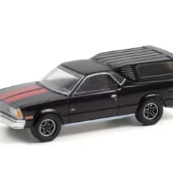 1981 Chevy El Camino With Camper Shell, Black - Greenlight 30310/48 - 1/64 Scale Diecast Car