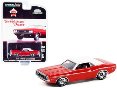 1970 Dodge Challenger, Bright Red - Greenlight 30313/48 - 1/64 Scale Diecast Model Toy Car
