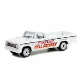 1966 Dodge D-100 Pickup Truck, White - Greenlight 30331/48 - 1/64 Scale Diecast Car