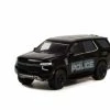 2021 Chevy Tahoe Police Pursuit Vehicle, Black - Greenlight 30342 - 1/64 Scale Diecast Car