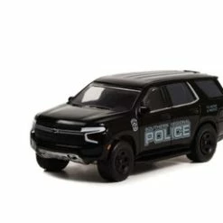 2021 Chevy Tahoe Police Pursuit Vehicle, Black - Greenlight 30342 - 1/64 Scale Diecast Car