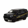 2021 Chevy Tahoe Police Pursuit Vehicle, Black - Greenlight 30343 - 1/64 Scale Diecast Car
