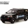 2022 Ford Police Interceptor Utility, Black - Greenlight 30350 - 1/64 Scale Diecast Car