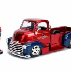 Jada Toys 1952 Chevrolet COE Pickupwith Wonder Woman Figurine, 30453 - 1/24 Scale Diecast Model Toy Car