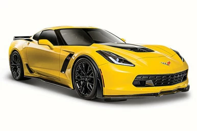 2015 Chevy Corvette Z06, Yellow - Maisto 31133 - 1/24 Scale Diecast Model Toy Car