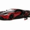 Jada Toys 2007 Ford GT With Miles Morales Spider Man Figure,and - 31190/4 - 1/24 Scale Diecast Model Toy Car
