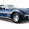 1970 Chevy Corvette T-Top, Blue - Maisto 31202 - 1/24 Scale Diecast Model Toy Car