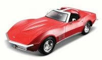 1970 Chevy Corvette T-Top, Red - Maisto 31202R - 1/24 Scale Diecast Model Toy Car