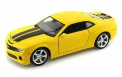 2010 Chevrolet Camaro SS RS, Yellow W/ Black Stripes - Maisto 31207 - 1/24 Scale Diecast Model Car