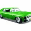 1970 Chevy Nova SS Coupe Hardtop, Green - Maisto 31262GN - 1/24 Scale Diecast Model Toy Car