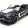 Ford Mustang Boss 302, Black W/ White - Maisto 31269BK - 1/24 Scale Diecast Model Toy Car